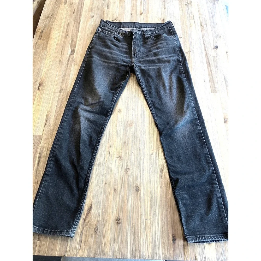 Levi's 511 Slim Fit 5 Pocket Black Denim Jean Mens Size 31‎ x 30